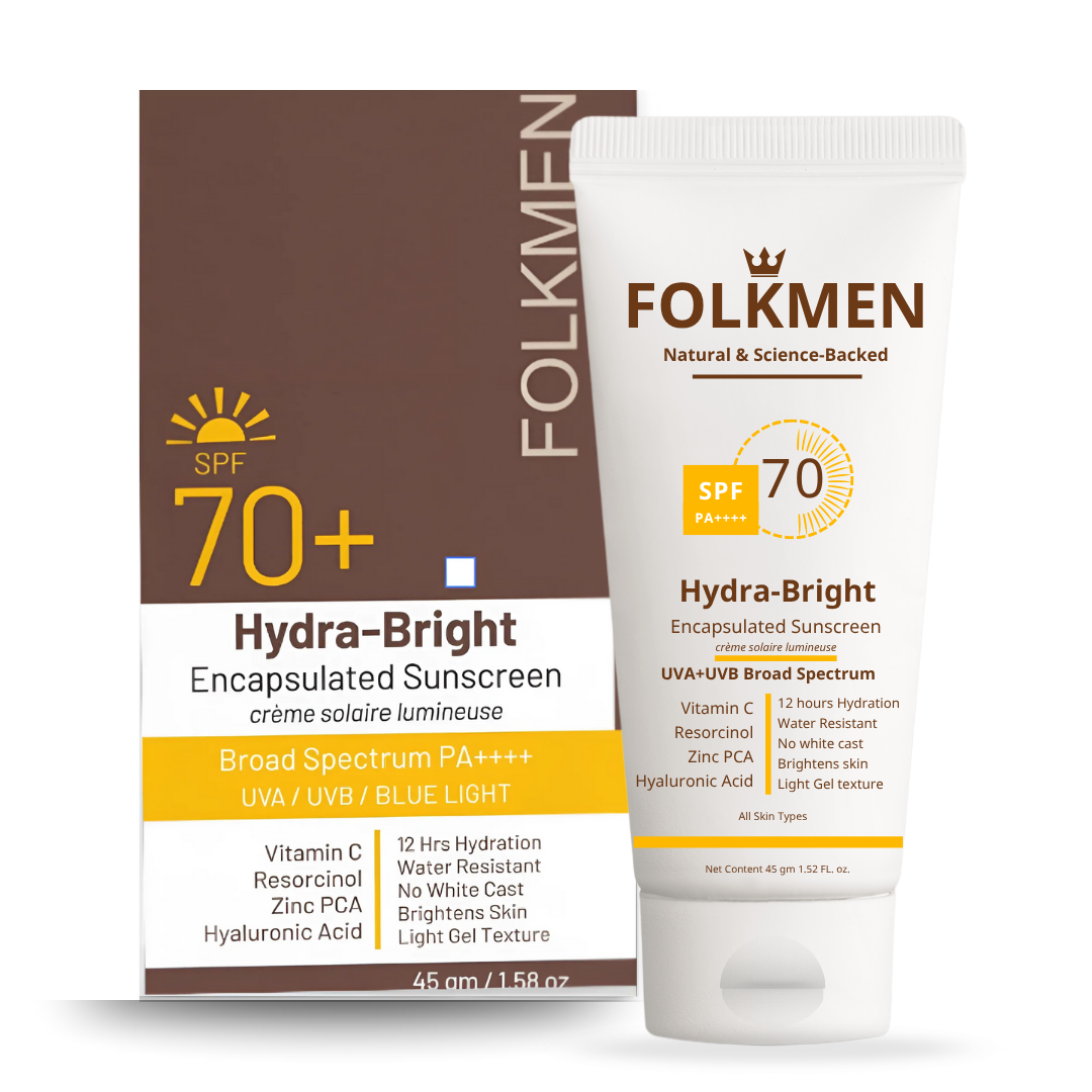 Hydra-Bright SPF 70 PA++++ Encapsulated Sunscreen | Brightening & Moisturizing | 45 gm