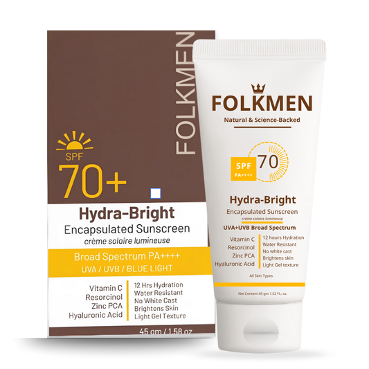 Hydra-Bright SPF 70 PA++++ Encapsulated Sunscreen | Brightening & Moisturizing | 45 gm